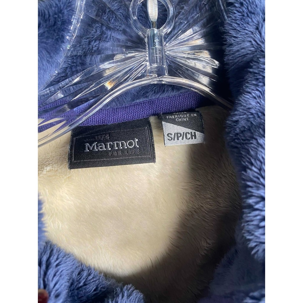 Marmot Homestead Fleece Lined sherpa pullover‎ hoodie Women's Size Small cozy - Picture 3 of 8